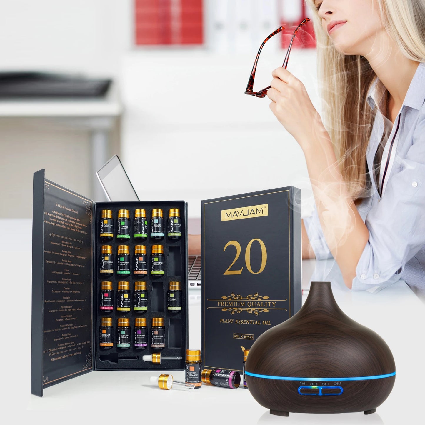 20 Bottles Essential Oils Kit