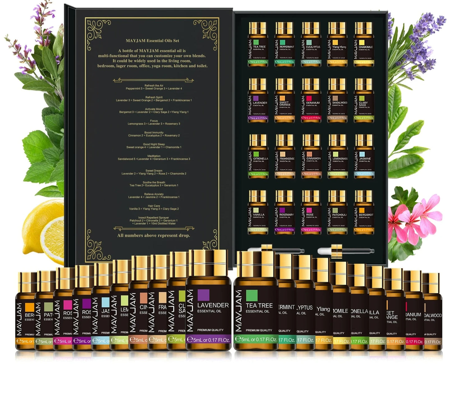 20 Bottles Essential Oils Kit