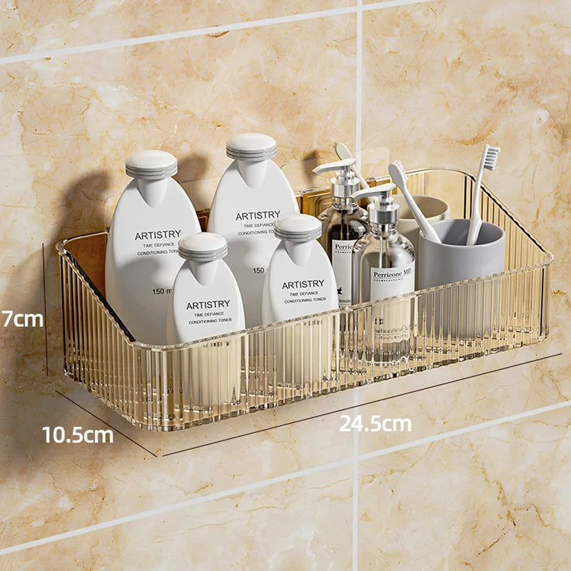 Wall Mounted Cosmetics Storage Rack