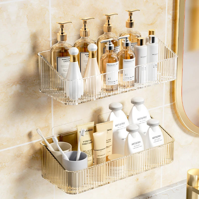Wall Mounted Cosmetics Storage Rack